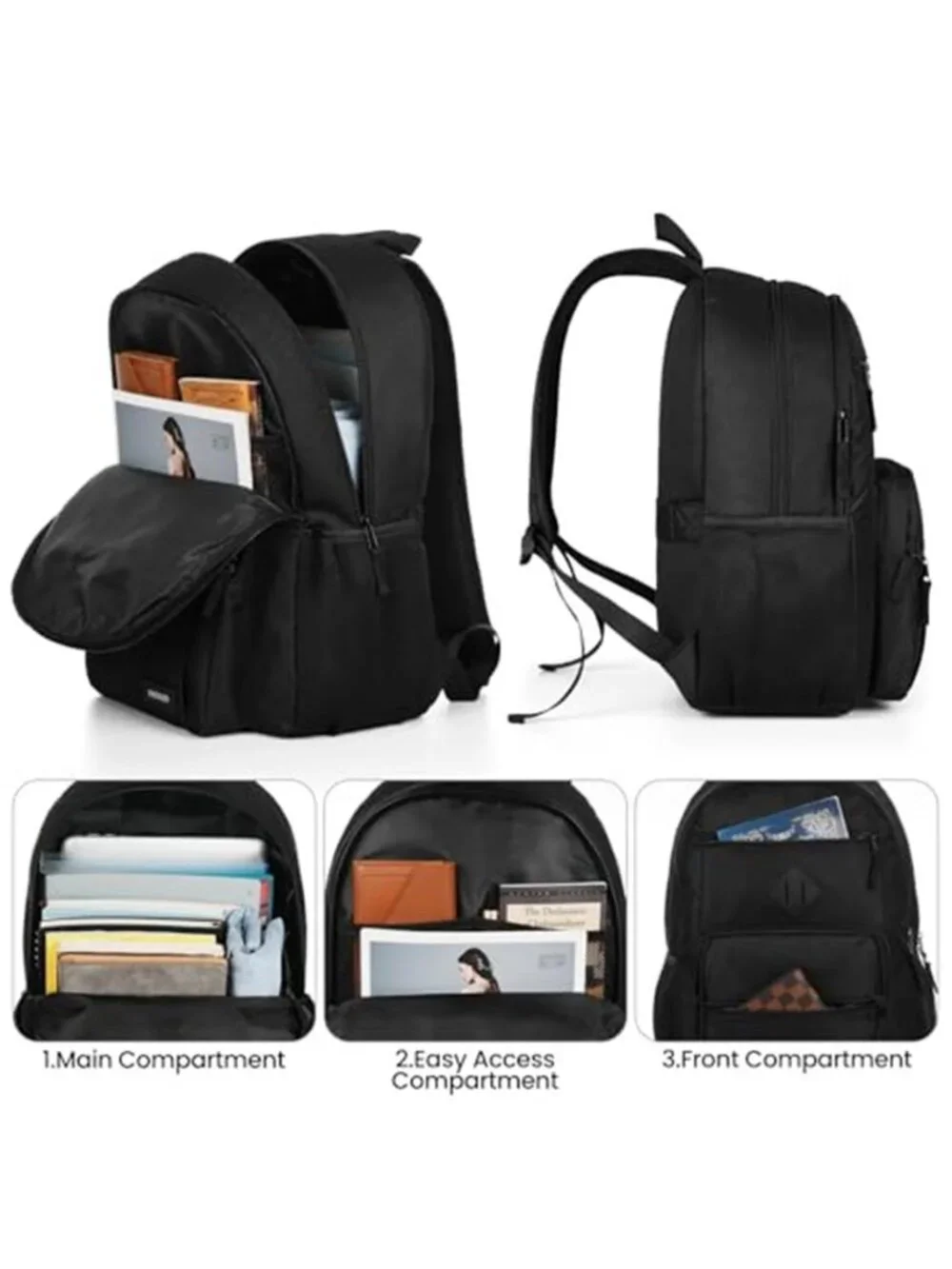 Laptop Backpack 15 in Waterproof Travel Carry On College School Bookbag Daypack